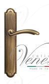Дверная ручка Venezia на планке PL98 мод. Versale (мат. бронза) проходная