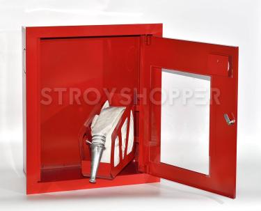 Шкаф пожарный ШПК-310ВОК встраиваемый открытый красный