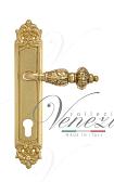 Дверная ручка Venezia на планке PL96 мод. Lucrecia (полир. латунь) под цилиндр