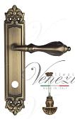 Дверная ручка Venezia на планке PL96 мод. Anafesto (мат. бронза) сантехническая, повор